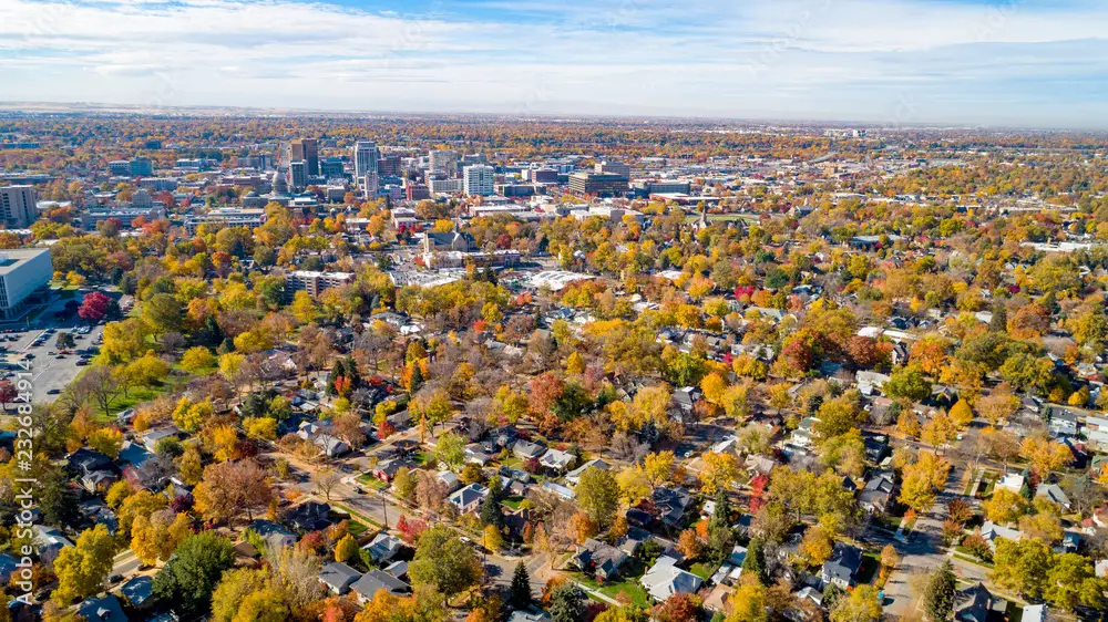 Aerial image of Boise, Idaho